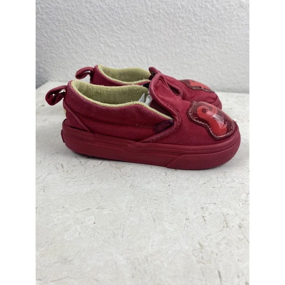 Vans x‎ Haribo Toddler Size 7.5 Red Slip-on Shoes Skater